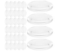 DINHEAROM Physics Optical Lens Convex Lens Biconvex 60pcs 25mm Diameter Acrylic Science Experiment Tools for Students
