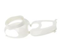 DINHEAROM Pigeon Injection Holder White Plastic Bird Feeding Stand with Foot Ring for Medication and Eye Care, Sturdy Pigeon Feeder Accessory for Poultry Health Supplies