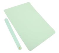 DINHEAROM Place Mats for Table Versatile and Easy to Clean with Dual-Sided Design Leather and Anti- Bottom in Light Green Craft Mat for Art Projects and Home Setting