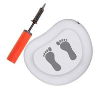 DINHEAROM Portable Camping Washing Basin Non-slip Surface and Massage Function Pvc Inflatable Foot Bath for Water Therapy Settings and Pools Small Foot Soaking Basin Random Color