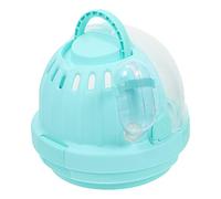 DINHEAROM Portable Pet Cage for Hamsters Hedgehogs Lightweight Outdoor Carrier with Air Circulation and Comfortable Pad for Travel and Outdoor Adventures