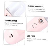 DINHEAROM Portable USB Charging Facial Steamer Beauty Tool Mist Spray Humidifier for Moisturizing Skin Lightweight Handy Sprayer for Hydration and Oil Balance Maintenance