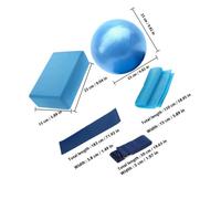 DINHEAROM Portable Yoga Ball Kit Small Exercise Pilates Ball Set for Core Strengthening Flexibility Balance and Muscle Conditioning in Home Workout and Rehabilitation Training