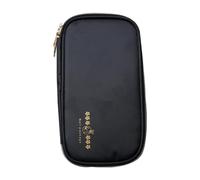 DINHEAROM Pouch Table and Tools Manicure Supplies Dresser for Suitable Pen Holder Nail Brush Storage Bag Waterproof Fabric Organizing Black Makeup