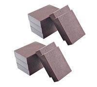 DINHEAROM Powerful Cleaning Emery Sanding Sponges 10pcs 9.5x7cm Heavy-Duty Rust Removing Pot Scrubbers Kitchen Cleaning Pads for Deep Grease and Stain Removal