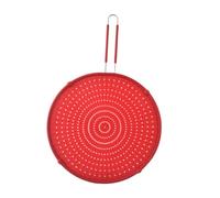 DINHEAROM Professional Oil Splatter Guard Screen with Extra Long Handle and Silicone Kitchen Splash Protector for Frying Pan Multi-use Grease Strainer and Cooling Mat