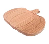 DINHEAROM Pumpkin Oak Wood Cutting Board Small Rustic Kitchen Serving Platter for Halloween Thanksgiving Multifunctional Wooden Chopping Board for Cheese Charcuterie Snacks