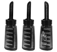 DINHEAROM Refillable 3pcs Men Hair Gel Bottle with Comb 260ml Hair Styling Wax Gel Applicator for Wet Look Vintage Pomade Barber Use