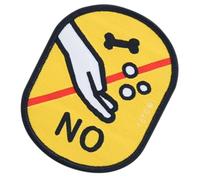 DINHEAROM Removable Leash Sticker for Pet Identification with Hook and Loop Fastener, High Visibility Fabric Tape for Dog Harness, No Feeding Reminder for Puppies and Service Dogs