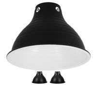 DINHEAROM Reptile Heat Lamp Reflector 3Pcs Iron Insulation Lampshade for Pet Heating in Terrariums and Laboratory Enclosures with Enhanced Brightness