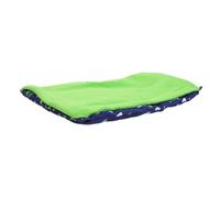 DINHEAROM Reptile with Blanket Soft Cotton Habitat Bed for Iguanas and Lizards Washable Pet Sleep Sack Blue Green