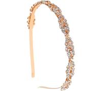DINHEAROM Rhinestone Hairband Chic Headband for Wedding Guest Bridesmaid Party Featuring Fine Craftsmanship Sturdy Sparkly Headpiece