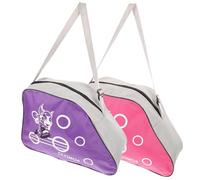 DINHEAROM Roller Skate Bag 2Pcs Oxford Cloth Sturdy Storage Pouch for Outdoor Use Portable Roller Skates Holder Zipper Random Color