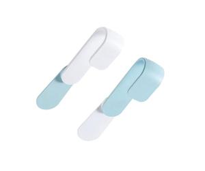 DINHEAROM Rotating Pan Lid Organizer Hooks Load Bearing 2pcs Set, Foldable and Adjustable Abs Storage Hooks Wall Mounted Holder for Kitchen Cabinet Door for Cutting Boards and Plates