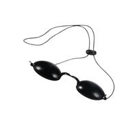 DINHEAROM Safety Eye Patch Black Ergonomic UV Protection Mask for Cosmetic Use LED Therapy Light Eye Shield for Daily Wear and Ipl Treatments