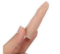 DINHEAROM Silicone Nail Practice Finger Model for Nail Art Design Practice Reusable Artificial Finger for Manicure Training with Bendable Joints and Salon Artists