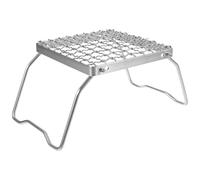 DINHEAROM Stainless Steel Mesh Grill Rack for Outdoor Barbecue Camping Picnic Portable Cooling Rack for Baking and Frying with Large Surface and Construction Mini Bbq Grill Tool