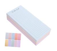DINHEAROM Sticky Memo Pads Daily to Do Planner Notes with Smooth Writing Surface and Secure Adhesive Backing for School Work Organizer and Office Scheduling