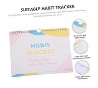 DINHEAROM Undated Habit Tracker Calendar Planner with Workout Goal Tracker for Daily Routine English Habit Journal for Do Lists and Notes Versatile Self Discipline Organizer for Life