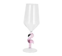DINHEAROM Unique Flamingo Shape Wine Glass Pink Glassware for Bar Home Restaurant Cocktail Party Decorative Wine Cup