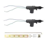 DINHEAROM Universal Duty Actuator Motor Dc Lock Door Car 12v Heavy 2-wire Plastic Low Profile Design with 5 Hole Rounded Corner and Double Clip for Security Vehicle