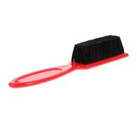 DINHEAROM Vintage Red Men’S Beard Brush with Electroplated Handle, Bristle Grooming Tool for Shaping and Cleaning Facial Hair, Barber Shop Broken Hair Styling Brush for Men