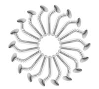 DINHEAROM Warehouse Racking Pin Bolt 50Pcs M5 5Mm Diameter Galvanized Iron L-Shaped Drop Pins for Pallet Rack and Forklift Load Safety