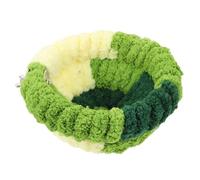 DINHEAROM Warm Fleece Bird Nest for Parrot Cage Accessory Soft Cozy Winter Hideout for Small Birds Like Finches Lovebirds Sparrows and Parakeets Rustic Design in