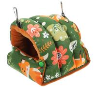 DINHEAROM Warm Parrot Hammock Bed Cozy Hanging Nest for Soft Bird House for Parrots and Budgies Easy to Install for Indoor Bird Cages