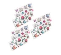 DINHEAROM Waterproof Butterfly Tattoo Stickers 9pcs 3d Colorful Body Decals Multipurpose Transfer Stickers for Skin and Furniture Decoration