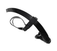 DINHEAROM Wet Swim Snorkel with Splash Resistant Top Adjustable Head Strap Fit for Adult Lap Swimming and Open Water Training Silicone