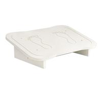DINHEAROM White Artificial Board Foot Support Stool with Strong Bearing Capacity and Bevel Design, for Kids Stepping When Taking Things or Sitting, Foot Stool Under Desk for Office