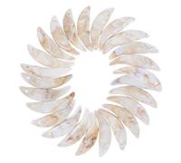 DINHEAROM Wolf Tooth Charms 25Pcs Plastic Pendants Unique Style for Halloween Jewelry Bracelets and Necklaces