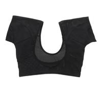 DINHEAROM Women Underarm Sweat Vest Washable Reusable Short Sleeve Vest with Breathable Polyester Spandex Material, Sweat-proof Comfortable Moisture Absorbing Pads for Jogging and Running