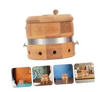 DINHEAROM Wood Moxibustion Box for Home Office Travel Portable Moxa Burner Holder Storage Box Moxa Heat Pack and Moxibustion Pots for Aromatherapy and Chinese Medicine Pots