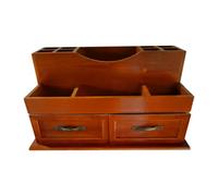 DINHEAROM Wooden Cosmetic Box for Drawer Storage Makeup Organizing Box Compartments for Dresser Top Bathroom Vanity