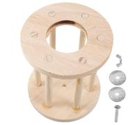 DINHEAROM Wooden Hamster Grass Rack Feeder for Pets Rabbit Holder and Hay Rack Clean Fence Design for Guinea Pigs Chinchillas Bunnies and Other Animals