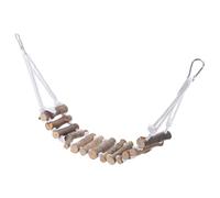 DINHEAROM Wooden Lizard Ladder Decorative Reptile Bridge Terrarium Lizard Ladder Wood Material Encouraging Pet Exercises Developing Balance and Coordination Desktop Decoration
