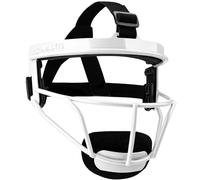 Dinictis Lightweight Comfortable Softball Mask with Wide Field Vision, Durable and Safe Face Protection, Premium Softball Protective Mask, White/Teen (M)