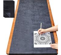 Dinifee 5 Sheets Large Carbon Paper for Tracing 20.3 x 47 Inch Graphite Transfer Paper Waxed Carbon Transfer Sheet for Wood, Canvas, Woodworking Patterns, Fabric, Sketch Drawing, Black