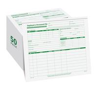 Dinifee 50 Pcs Employee Record File Folders, 9.5 x 12in Employee Record File Jacket, Personnel Files Folders Info Records Organizer for Staff Folder Manager Supplies HR and Staff Management