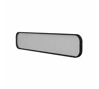 Dining Area Dividers, Iron Art Desk Dividers with Translucent Glass, Half Wall Countertop Low Fence for Workspace and Restaurant Use