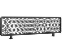 Dining Area Iron Divider Tabletop Privacy Divider Restaurant Privacy Screen Panel Half Wall Countertop Low Fence Stylish Tabletop Restaurant Bar Decoration(Schwarz,120x35cm)