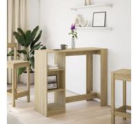 Dining Bar Coffee Kitchen Island Table Open Storage Compartments Living Room