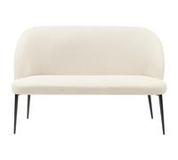 Dining Bench 2 Seater OSBY Fabric Light Beige