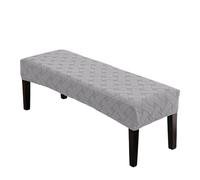 Dining Bench Covers Stretch Jacquard Rectangular Protector for Living Room, Bedroom, Kitchen - Durable Seat Cover, Easy to Clean, Stylish Home Decor