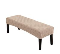 Dining Bench Covers Stretch Jacquard Rectangular Protector for Living Room, Bedroom, Kitchen - Durable Seat Cover, Easy to Clean, Stylish Home Decor