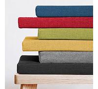 dining bench cushion 150x45x5cm High-density sponge bench mat with anti-slip silicone granules and securing straps on the bottom. Suitable for restaurants, floors, swings, lawns, bedrooms, a