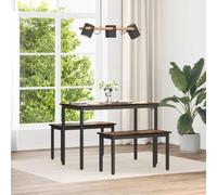 vidaXL Bench Smoke Oak 80 x 35 x 45 cm Engineered Wood