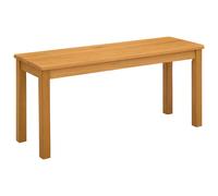 Dining Bench Solid Oak Wood Modern Kitchen Seating Indoor Rectangular vidaXL